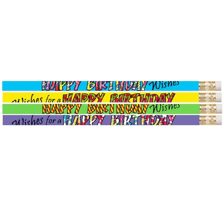 Musgrave Pencil Co Happy Birthday Wishes Pencil, PK144 2217